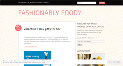 Desktop Screenshot of fashionablyfoody.com