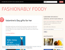 Tablet Screenshot of fashionablyfoody.com